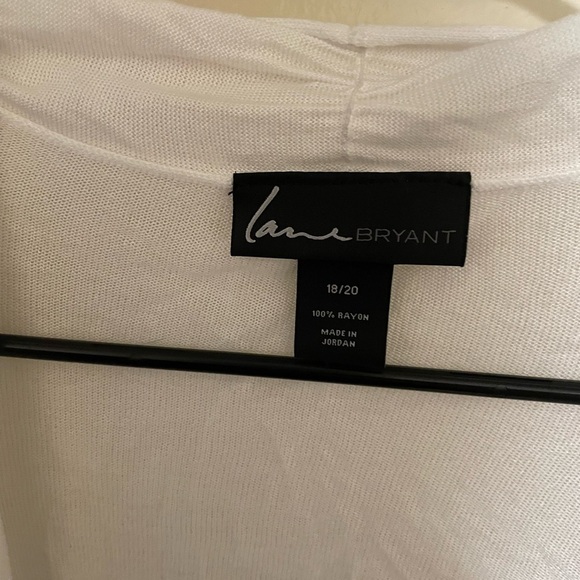 ✨Lane Bryant White Sweater Shaw Size 18/20 - Picture 3 of 7